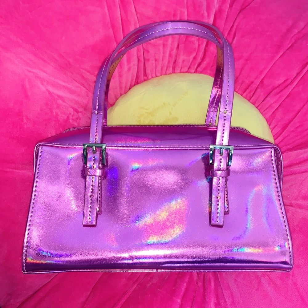 NEW Hot Pink Holographic Mini Bag